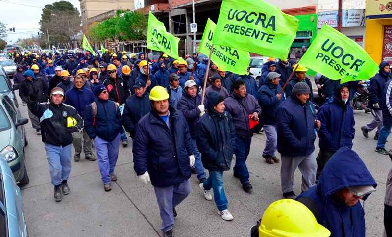 UOCRA en estado de alerta por la pérdida de 50 mil puestos de trabajo