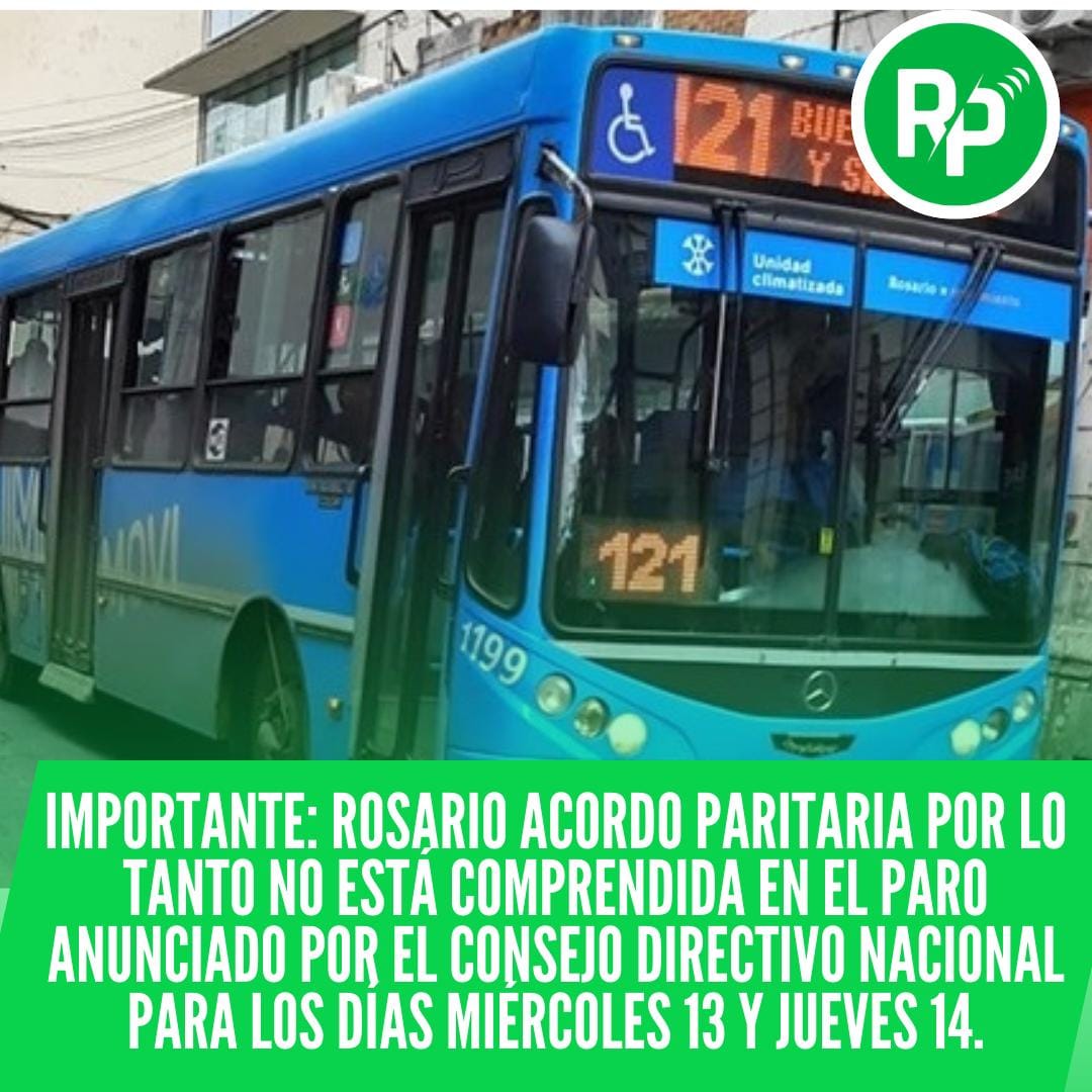 Transporte: Rosario no se une al paro de UTA Nacional